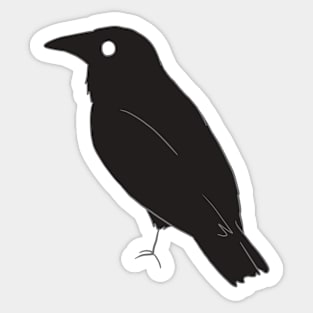 crow art Sticker